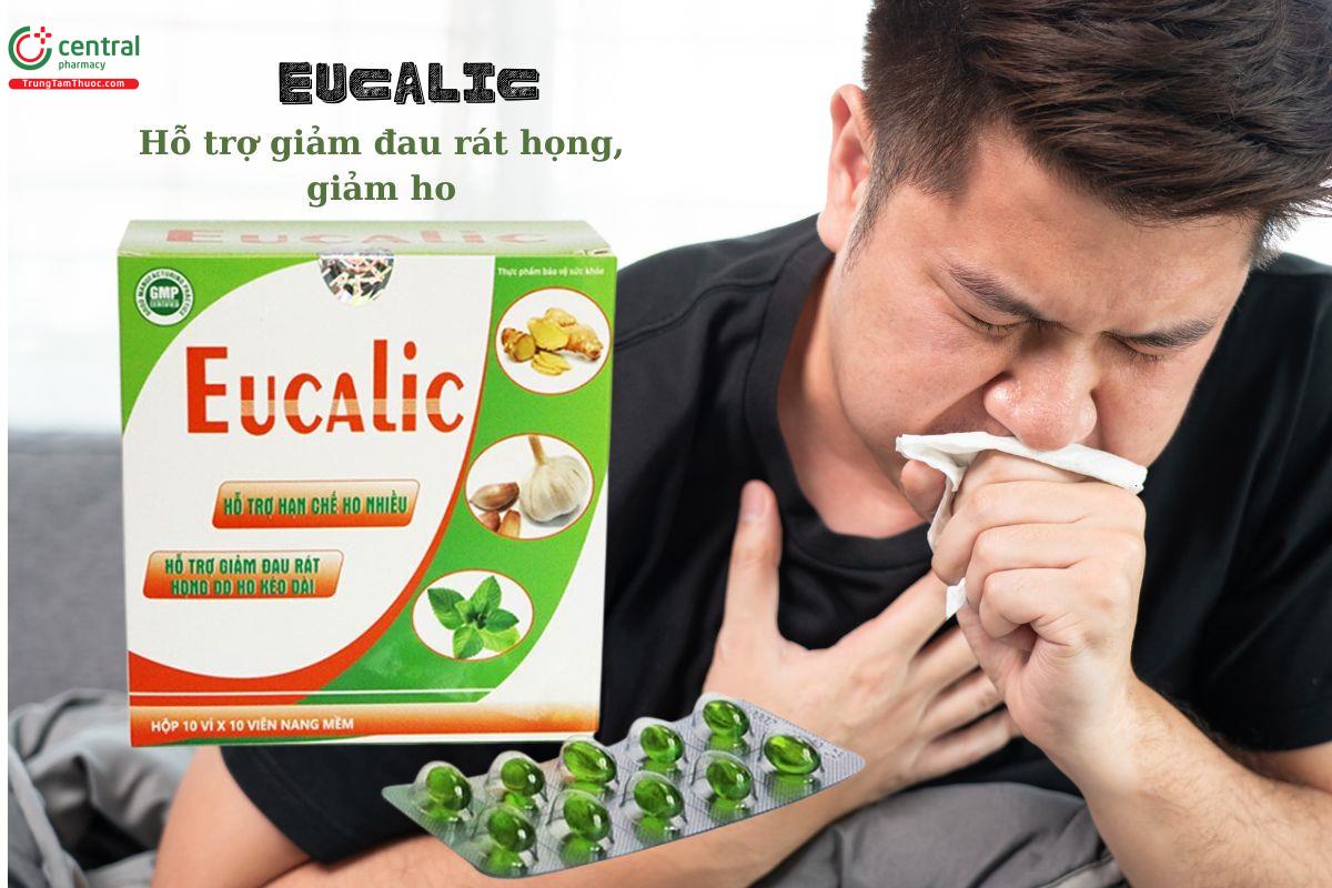 Thuốc Eucalic hỗ trợ thanh họng, giảm ho, giảm đau rát họng