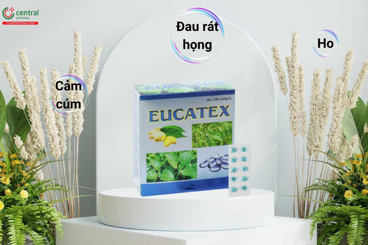 Eucatex Tím giúp giảm ho, đau rát họng