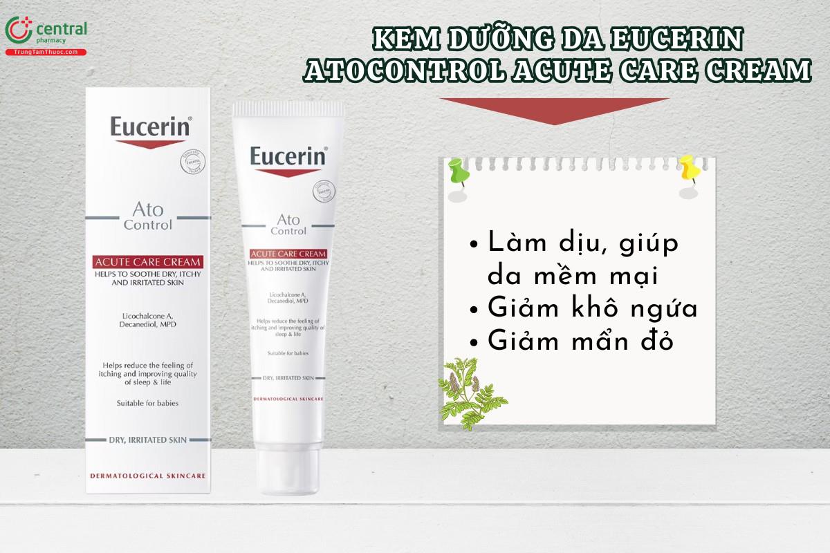 Eucerin AtoControl Acute Care Cream 40ml giảm ngứa mẩn đỏ da