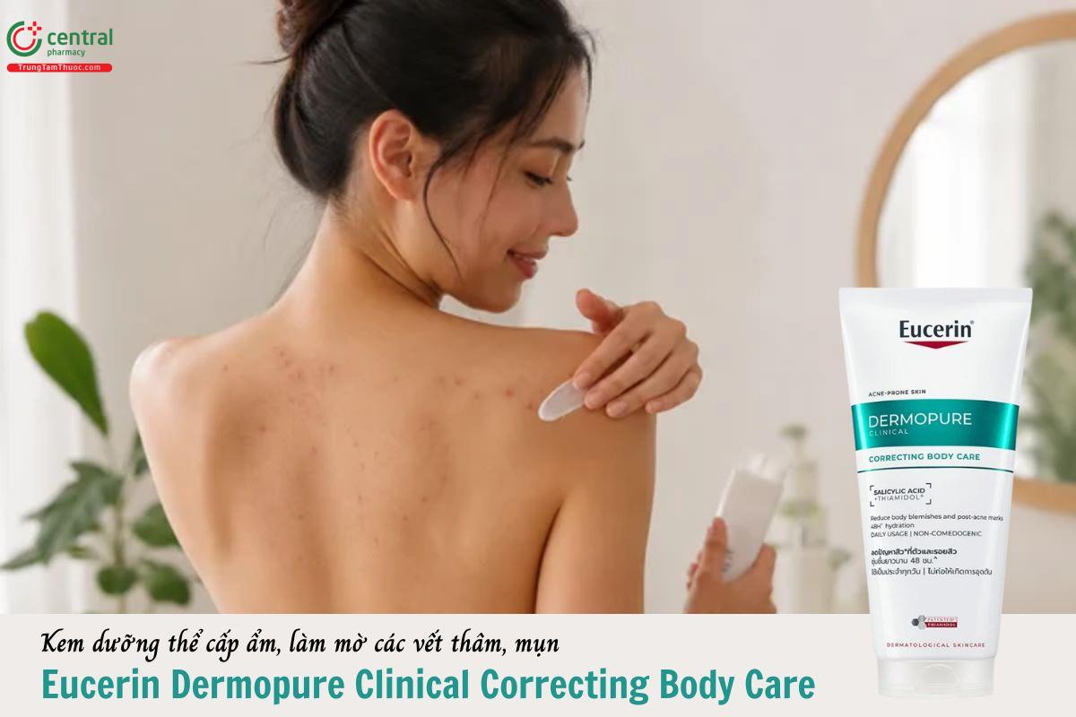 Kem dưỡng thể Eucerin Dermopure Clinical Correcting Body Care cấp ẩm, mờ thâm mụn