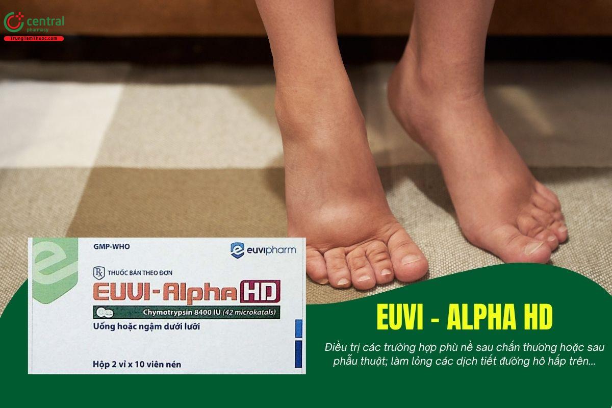 Thuốc Euvi - Alpha HD kháng viêm, phù nề, giảm tiết dịch đường hô hấp
