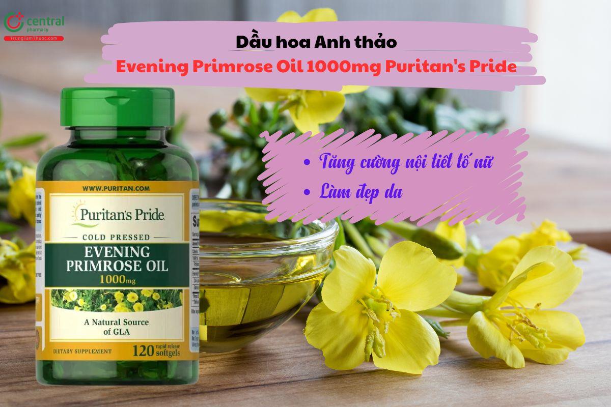 Evening Primrose Oil 1000mg Puritan's Pride - Cân bằng nội tiết tố nữ