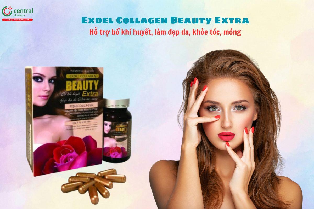 Exdel Collagen Beauty Extra - Bổ khí huyết, làm đẹp da, tóc, móng