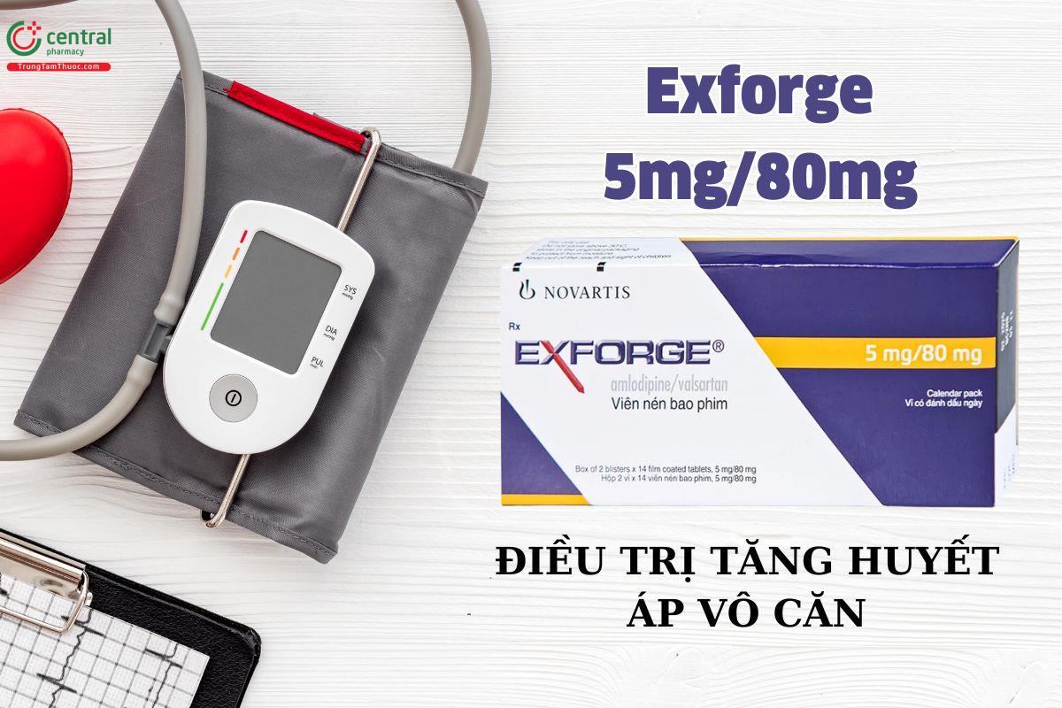 Thuốc Exforge 5mg/80mg chặn đứng cơn tăng huyết áp vô căn