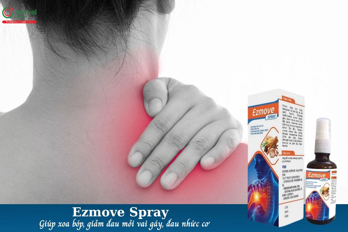 Ezmove Spray - Giảm đau nhức cơ, xương do chấn thương, phong hàn