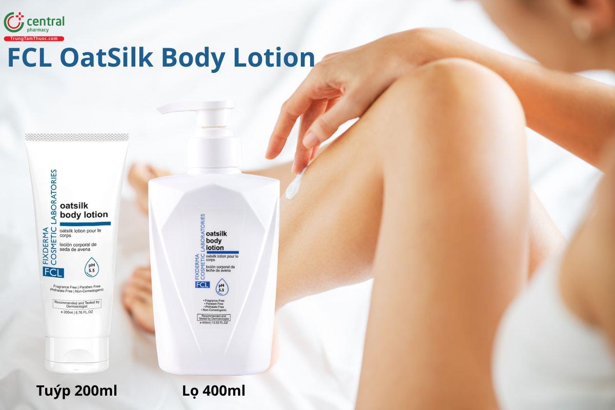 Các dạng đóng gói bao bì sản phẩm FCL OatSilk Body Lotion