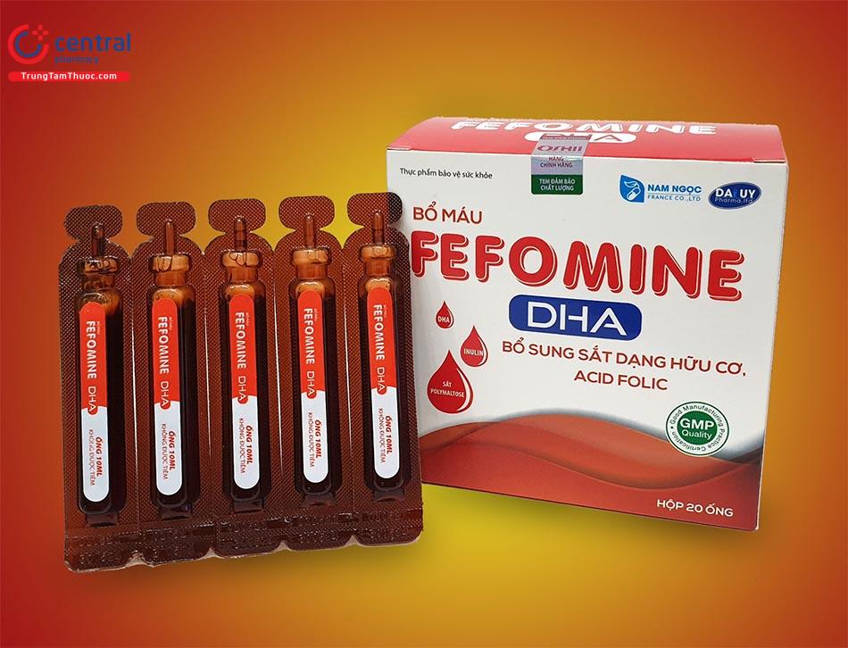 Fefomine DHA ngừa thiếu máu thiếu sắt