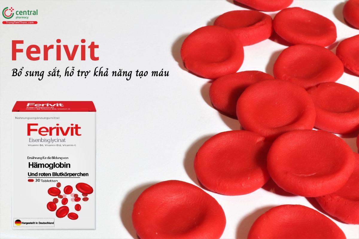 Ferivit - Bổ sung sắt, hỗ trợ khả năng tạo máu, giảm nguy cơ thiếu máu