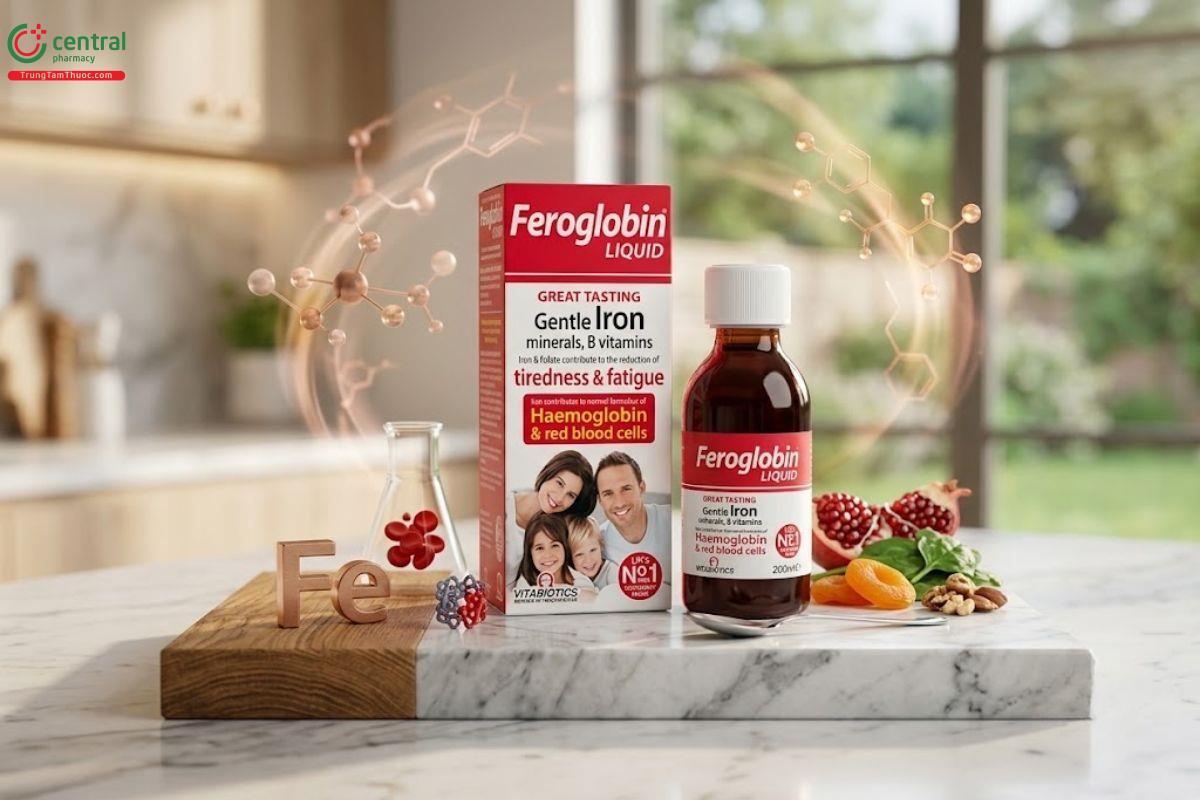 Viên sắt cho bà bầu Feroglobin