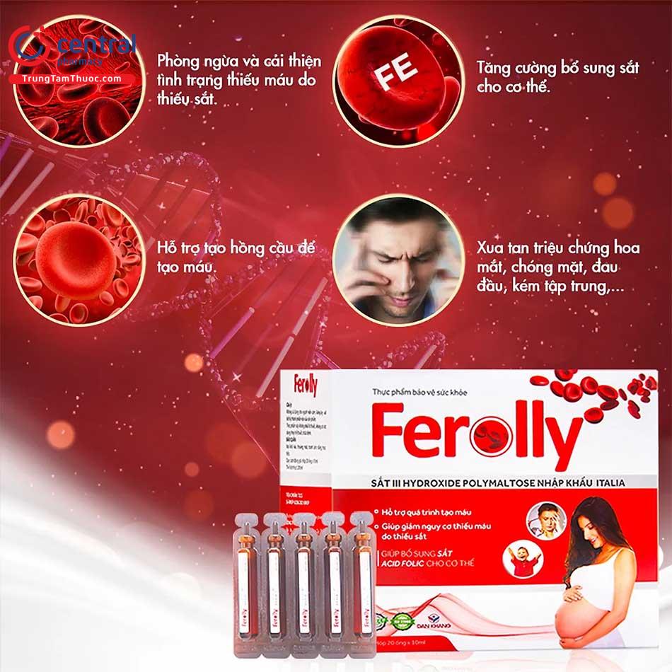 Ferolly ngừa thiếu máu