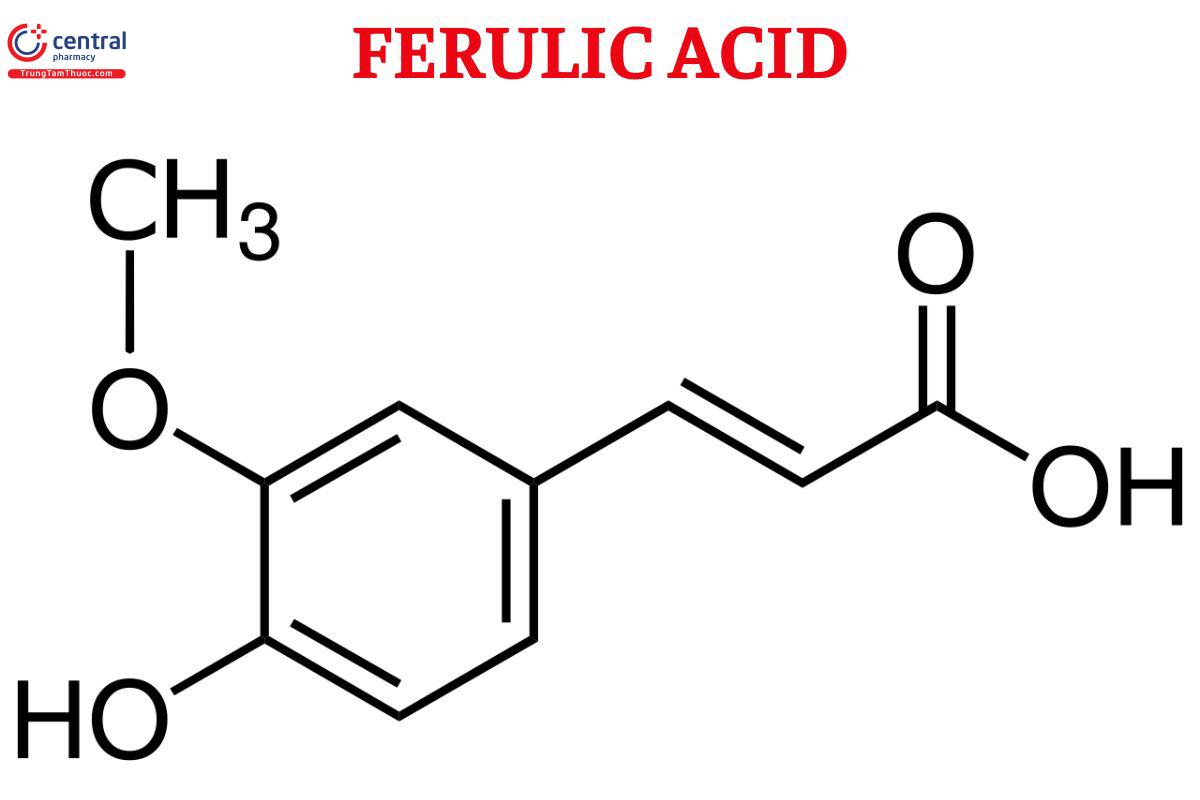 Công thức cấu tạo của Ferulic Acid