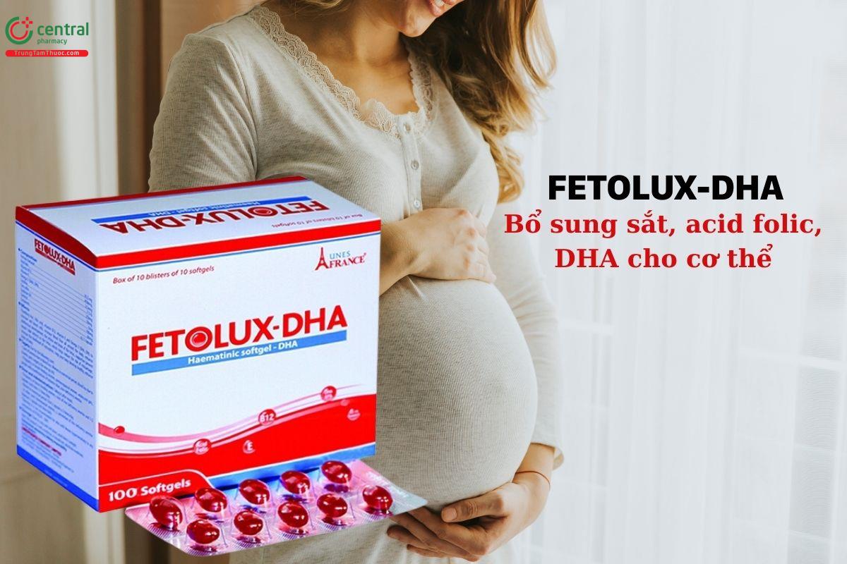 Fetolux-DHA - Bổ sung sắt, acid folic, Omega 3 cho cơ thể