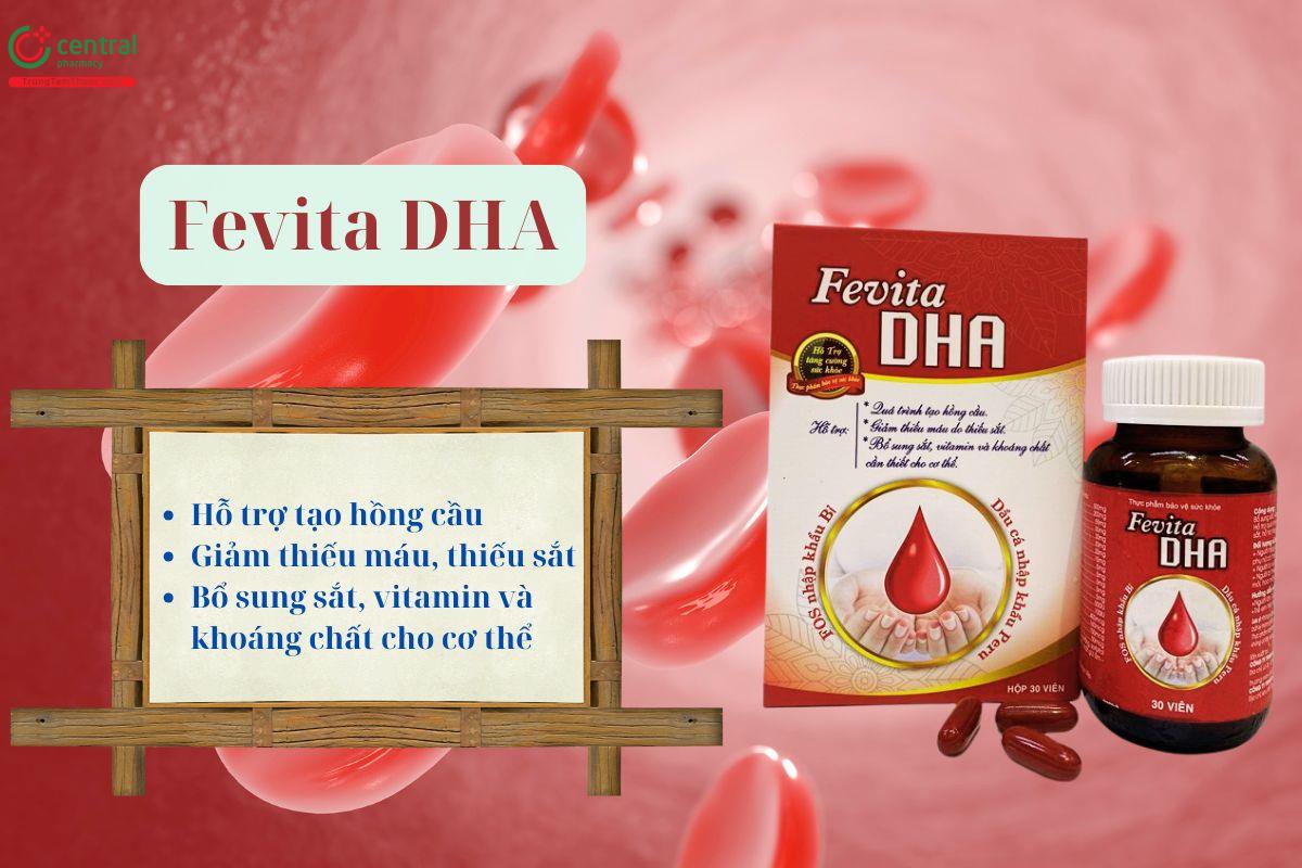 Sắt cho bà bầu Fevita DHA - Bổ sung sắt, vitamin và khoáng chất