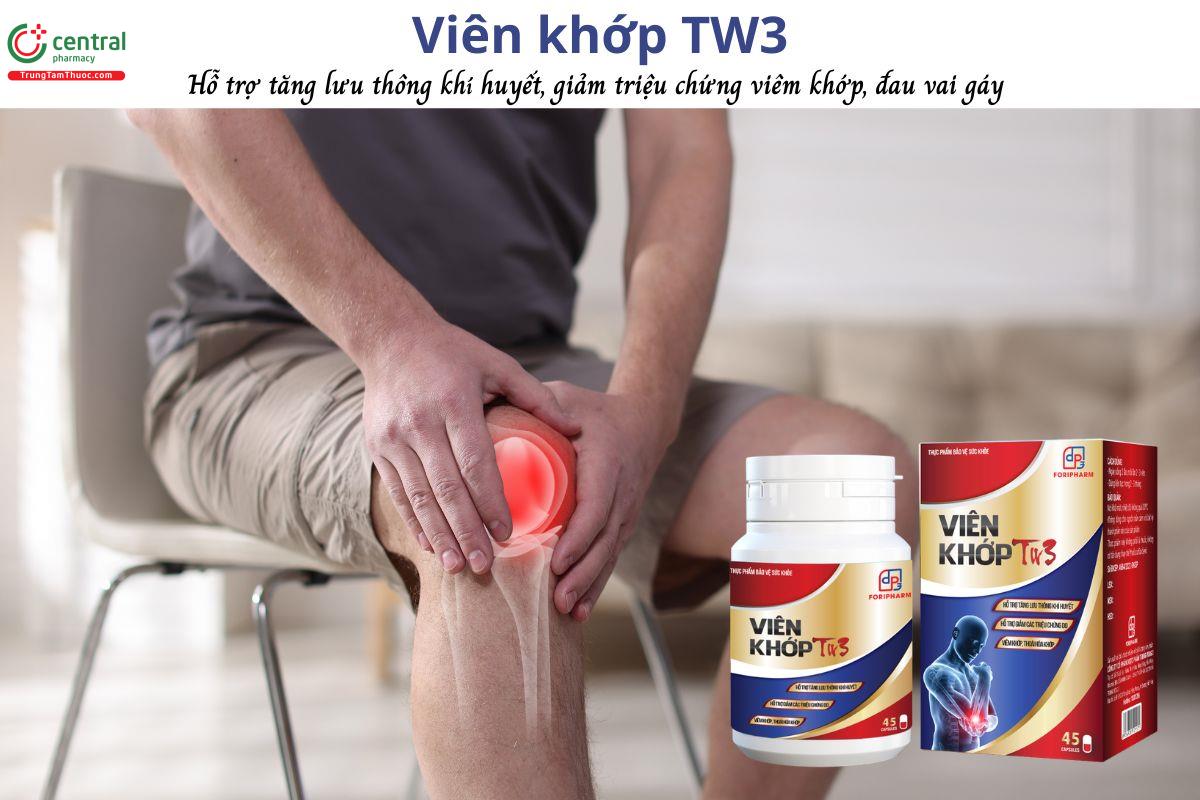 Viên Khớp TW3 - Tăng lưu thông khí huyết, giảm đau nhức xương khớp, vai gáy