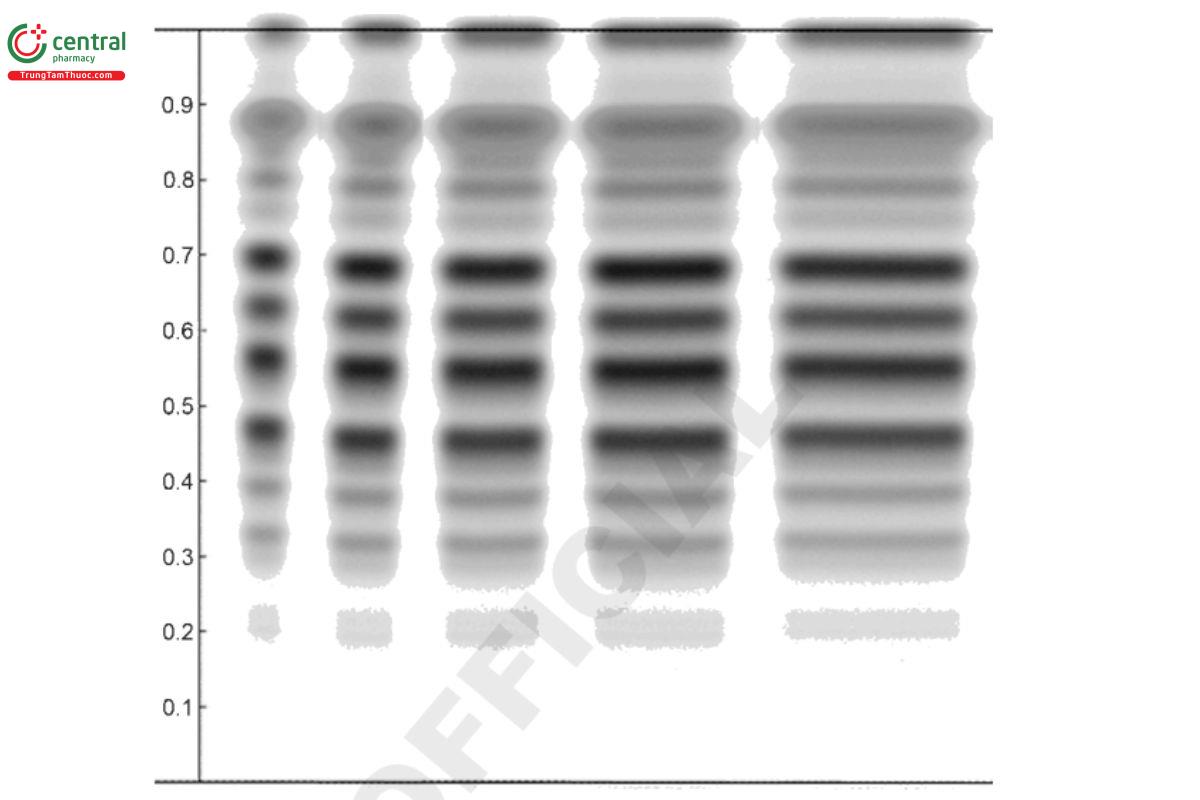 Figure 4. Effect of band length on the visual impression of separation