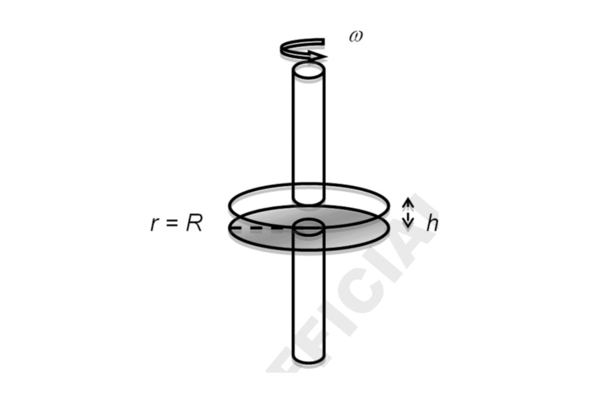 Figure 7. Parallel plate rotational rheometer.