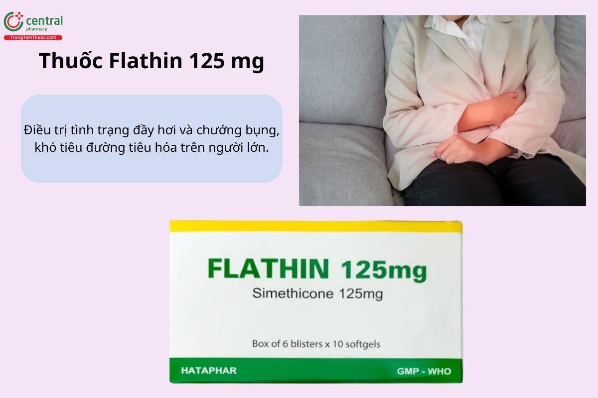 Chỉ định của thuốc Flathin 125 mg