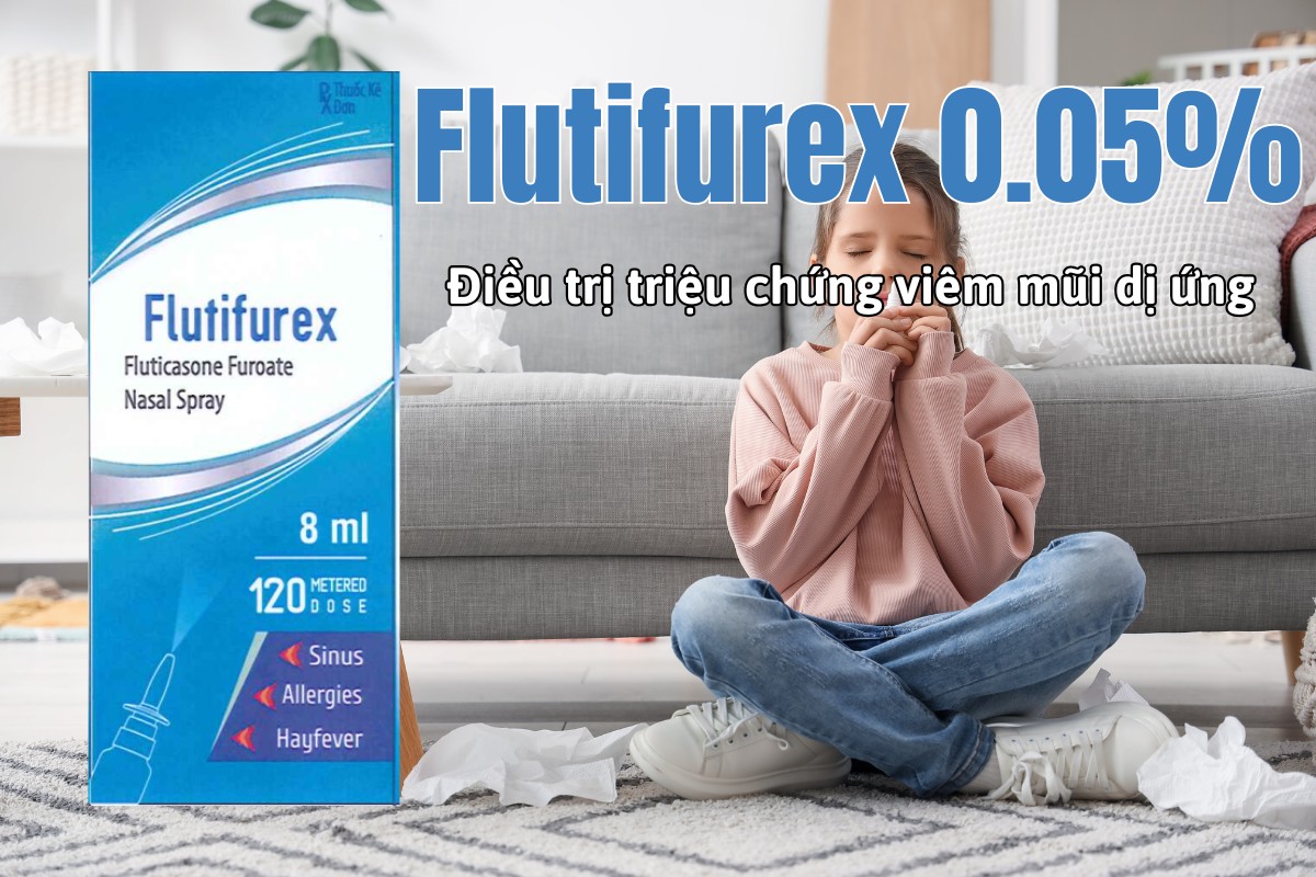 Thuốc Flutifurex 0.05% điều trị các triệu chứng của bệnh viêm mũi dị ứng