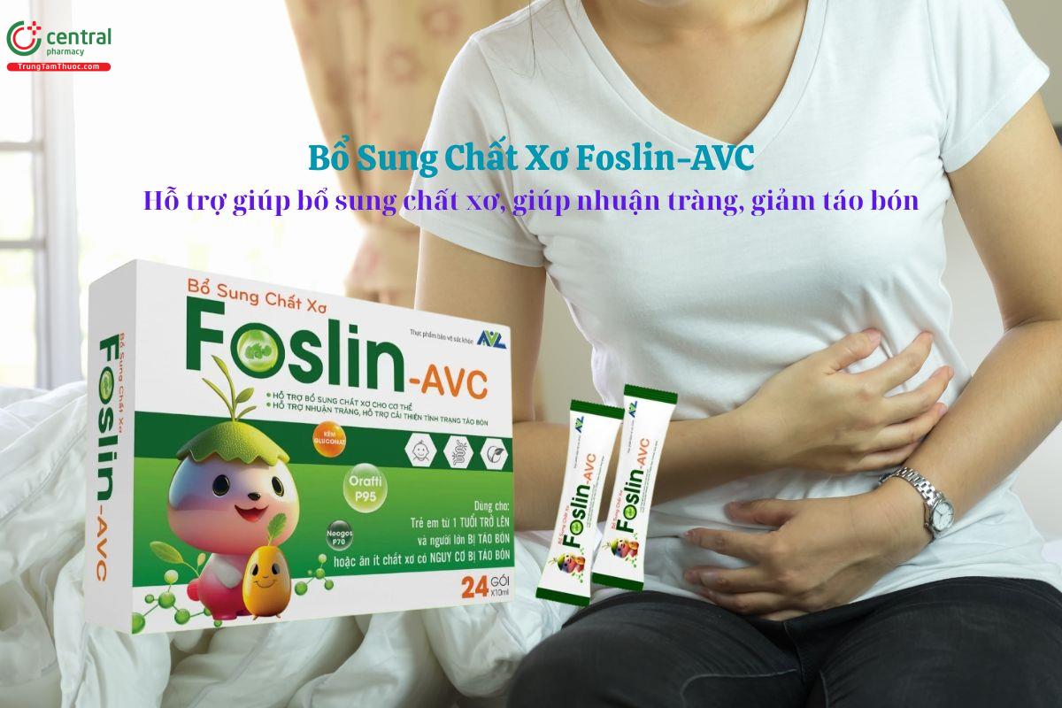 Bổ Sung Chất Xơ Foslin-AVC bổ sung chất xơ, giảm táo bón