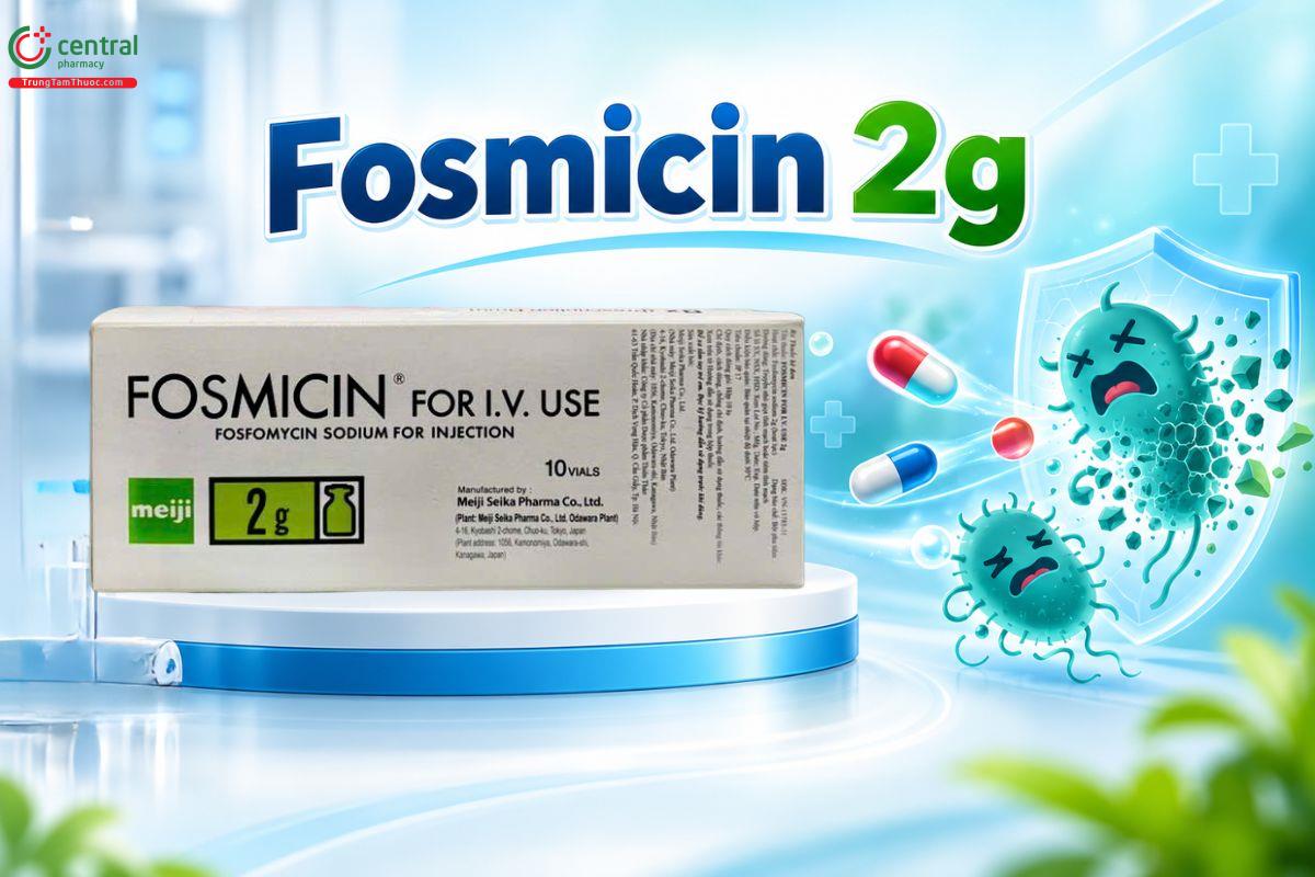  Fosfomycin 2g chỉ định các trường hợp nhiễm trùng