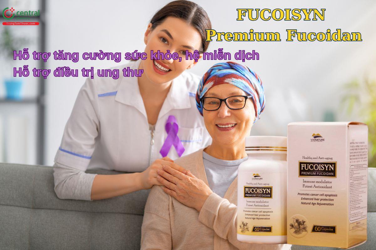 Viên uống Fucoisyn Premium Fucoidan hỗ trợ giảm các triệu chứng do hoá trị, xạ trị