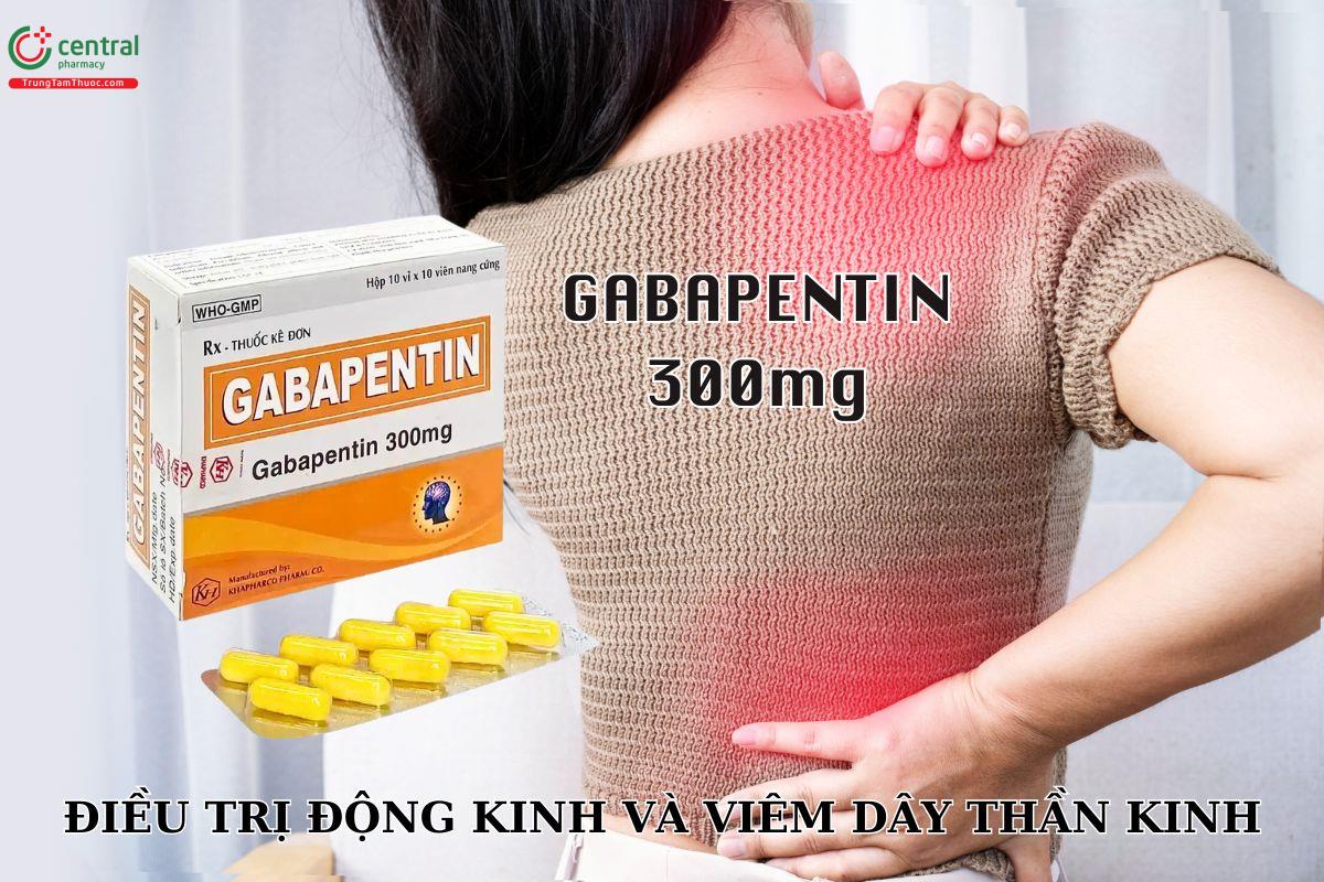 Thuốc Gabapentin 300mg (Khapharco) trị động kinh và viêm dây thần kinh