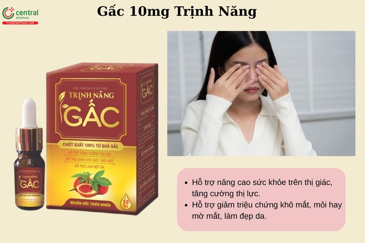 Công dụng của Gấc 10mg Trịnh Năng