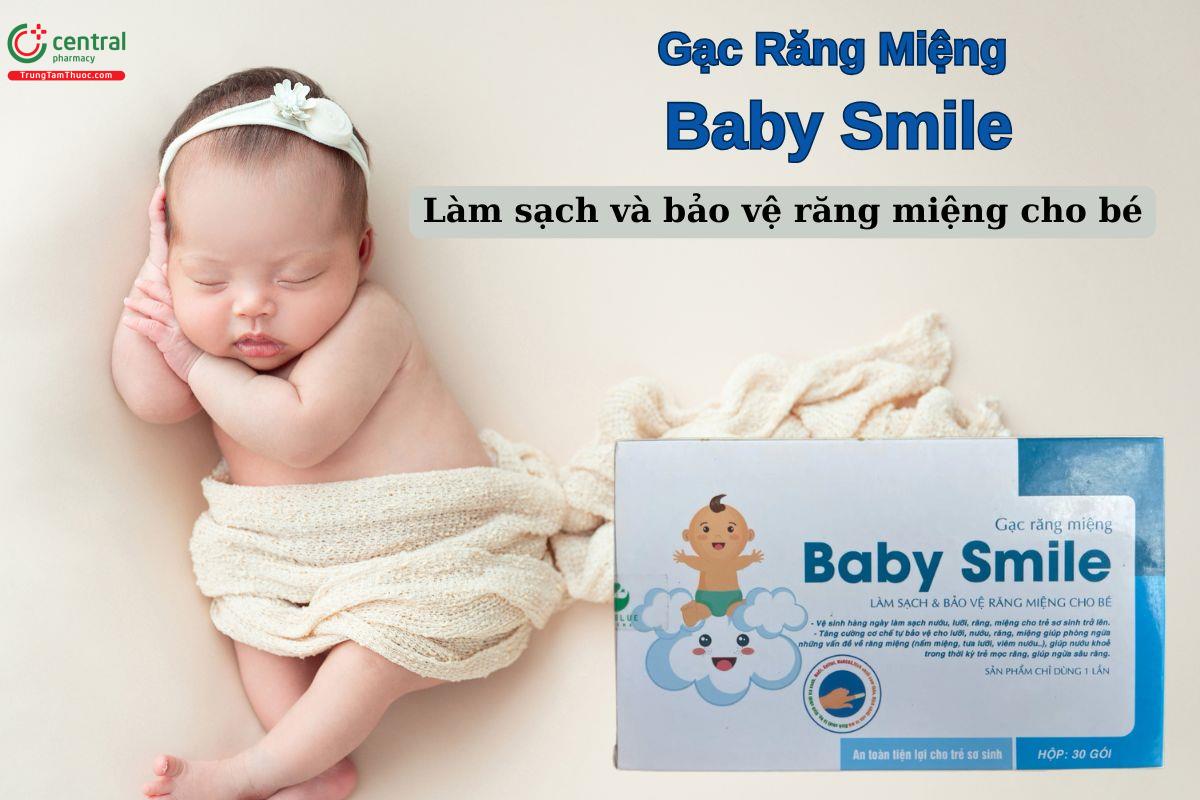 Gạc Răng Miệng Baby Smile giúp làm sạch răng miệng cho trẻ sơ sinh và trẻ nhỏ