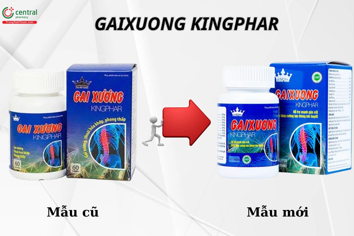 Mẫu cũ - mẫu mới sản phẩm Gaixuong Kingphar