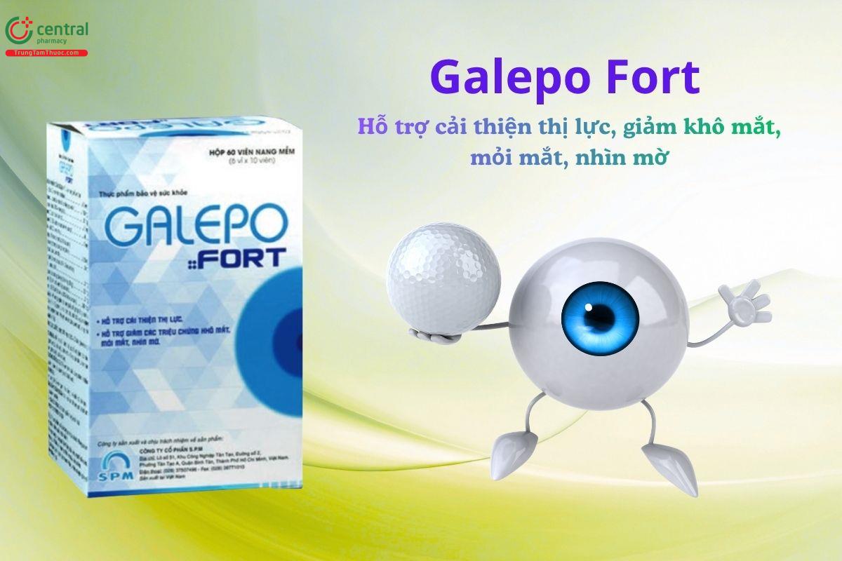 Galepo Fort giúp tăng cường thị lực, giảm khô mắt, mỏi mắt