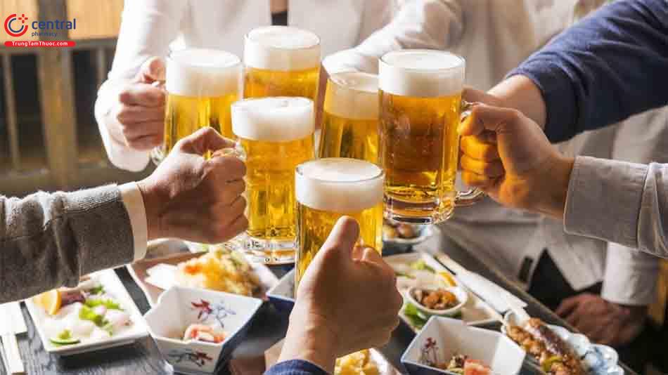 Uống nhiều bia rượu