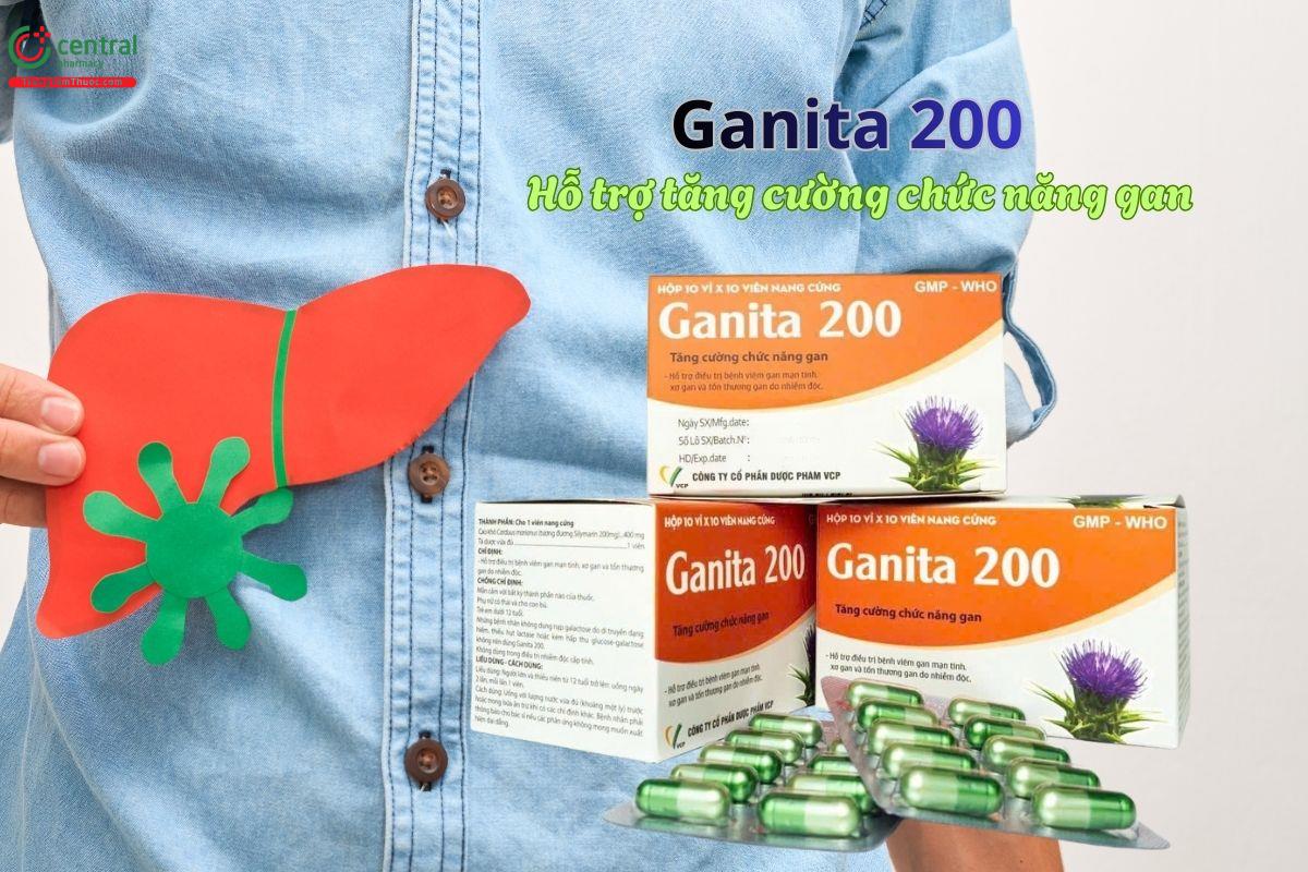 Ganita 200 hỗ trợ điều trị viêm gan, xơ gan, tổn thương gan