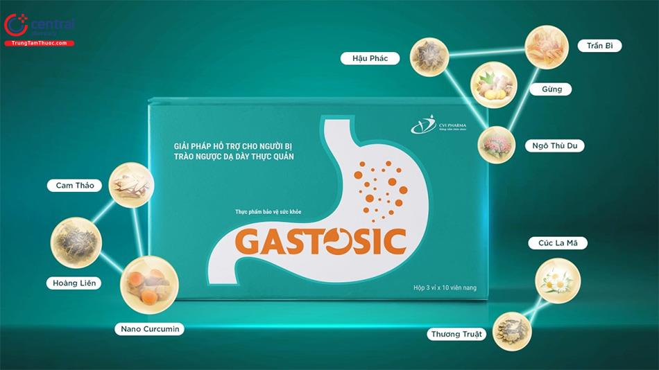 Gastosic hỗ trợ giảm ợ chua