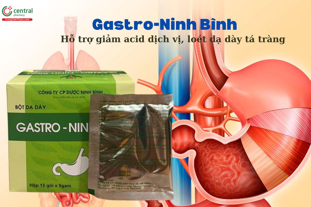 Bột dạ dày Gastro - Ninh Bình hỗ trợ giảm acid dịch vị, loét dạ dày tá tràng