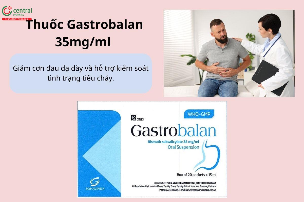 Chỉ định của thuốc Gastrobalan 35mg/ml