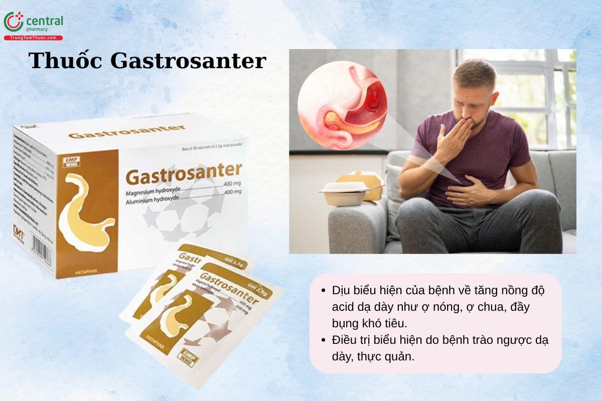 Chỉ định của thuốc Gastrosanter