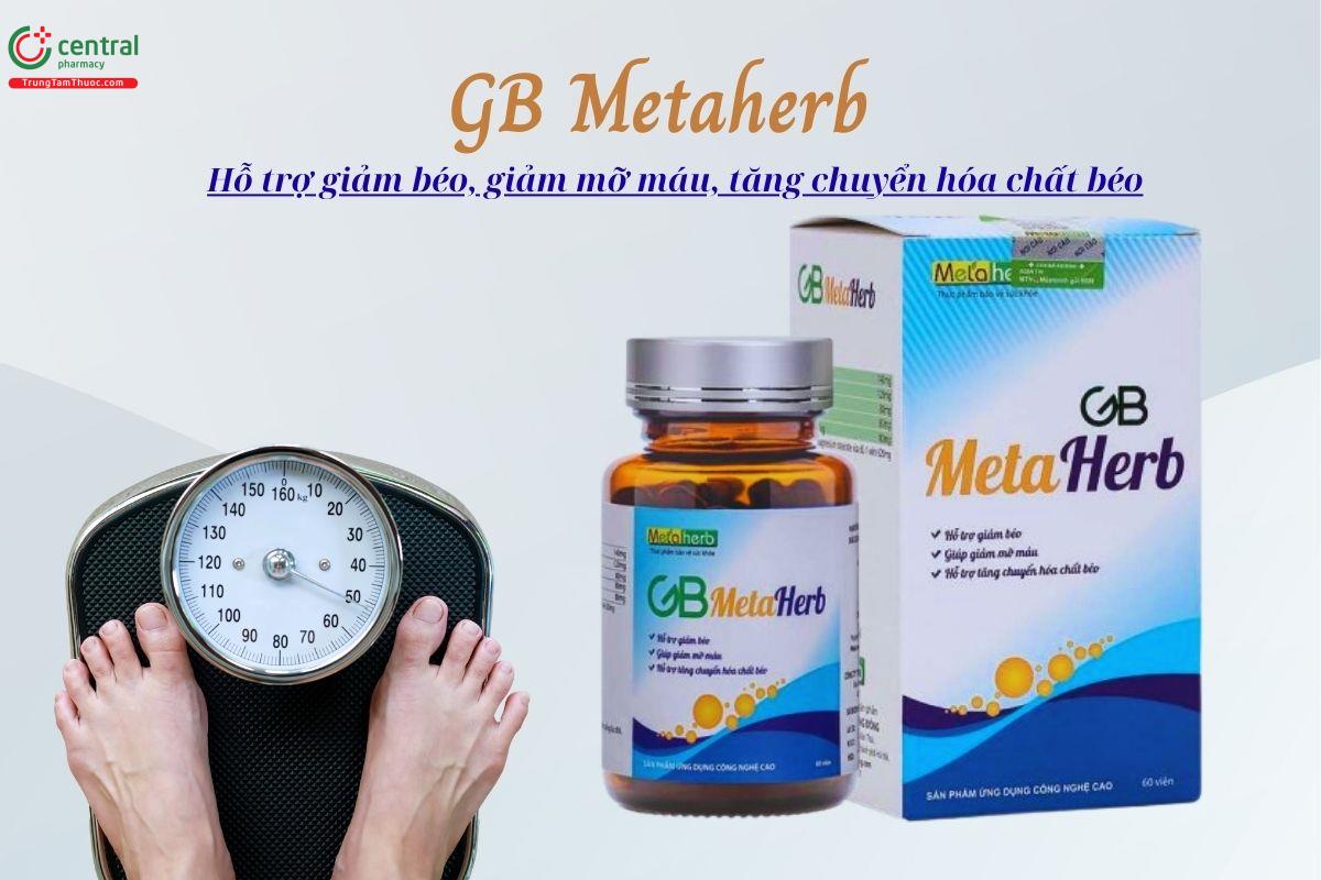 GB Metaherb - Giúp hỗ trợ giảm béo, giúp giảm mỡ máu