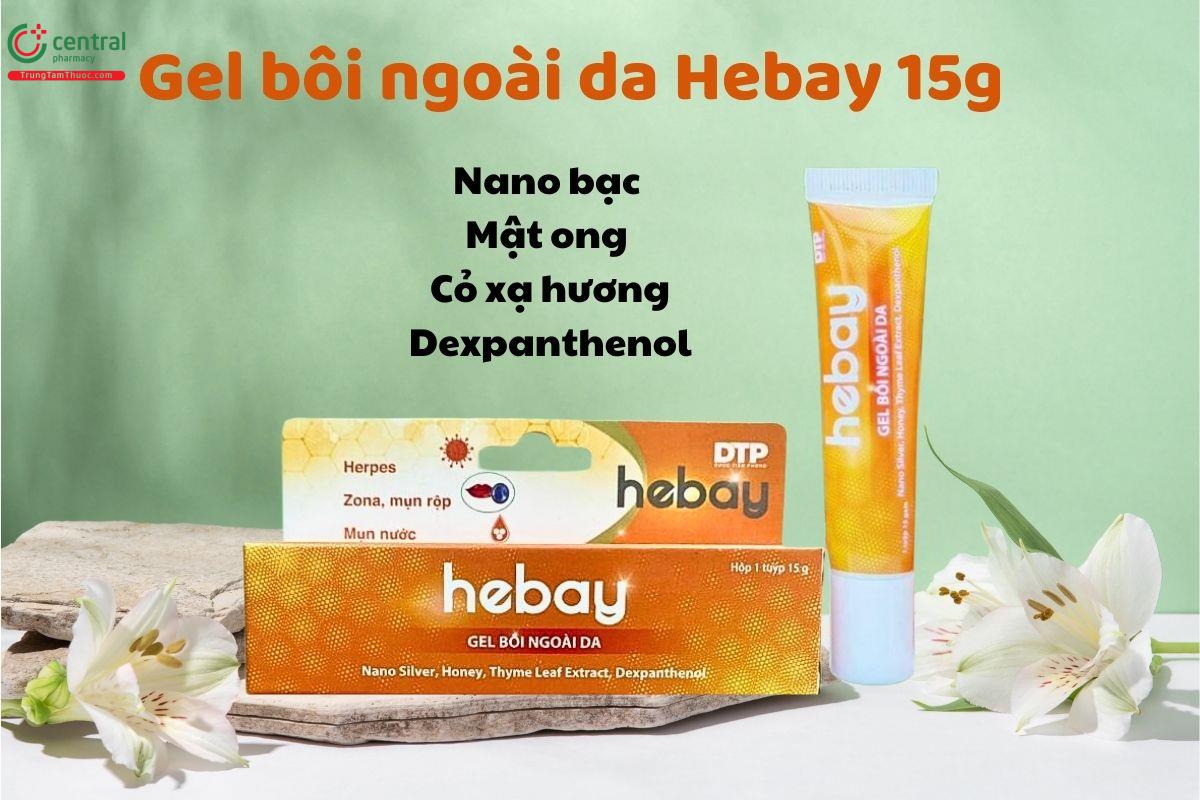 Gel bôi ngoài da Hebay 15g