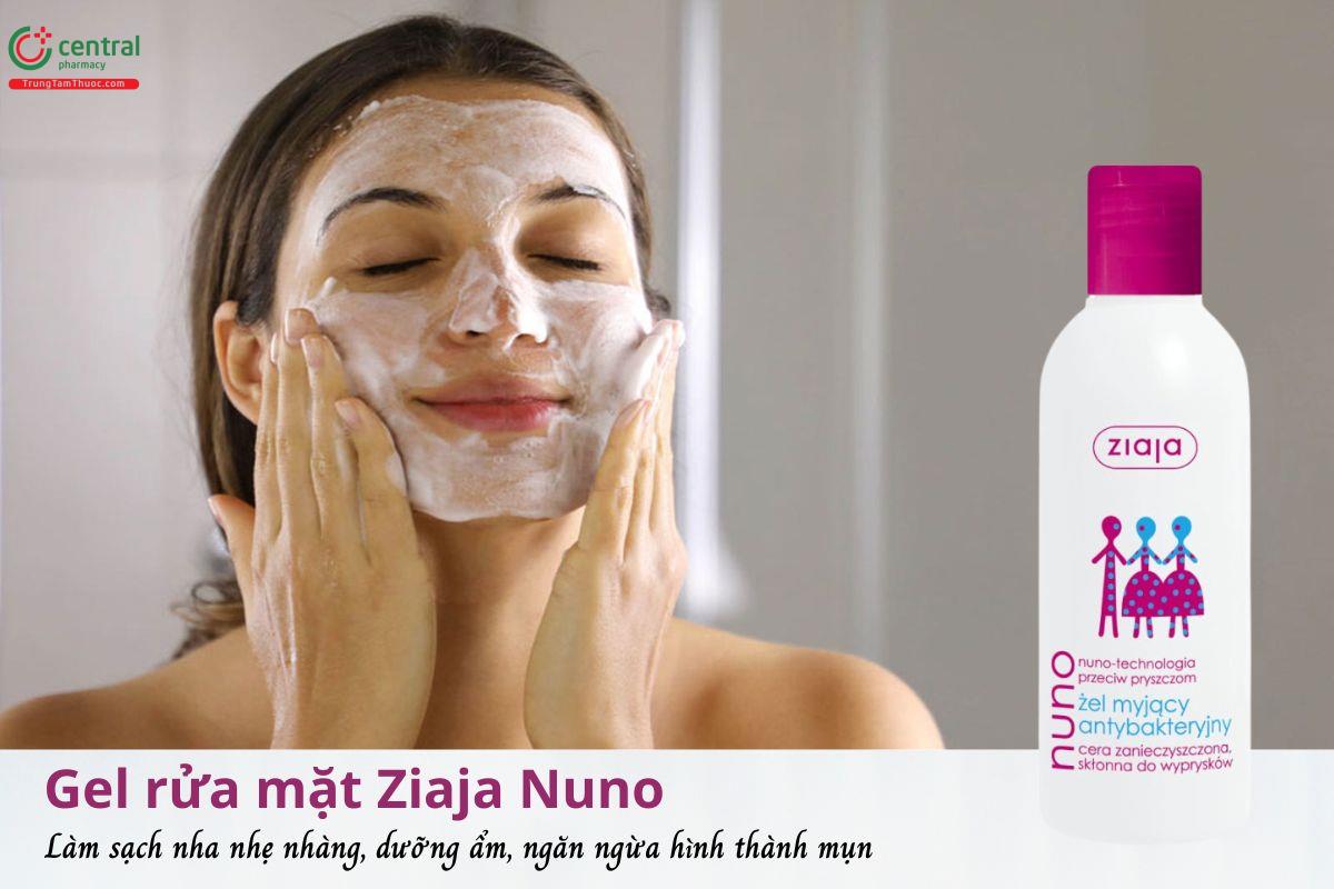 Sữa rửa mặt Ziaja Nuno - Làm sạch nhẹ nhàng, ngăn ngừa hình thành mụn