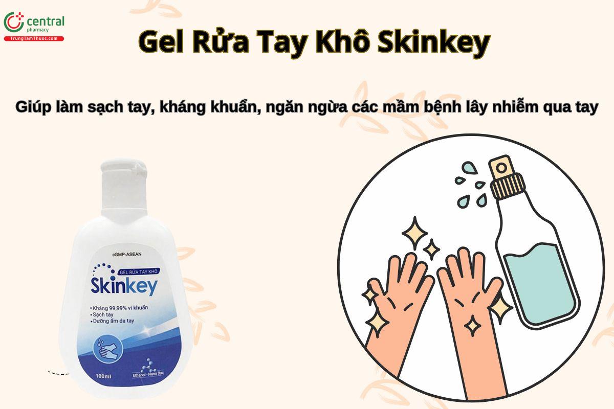 Gel Rửa Tay Khô Skinkey giúp làm sạch tay mà không làm khô da