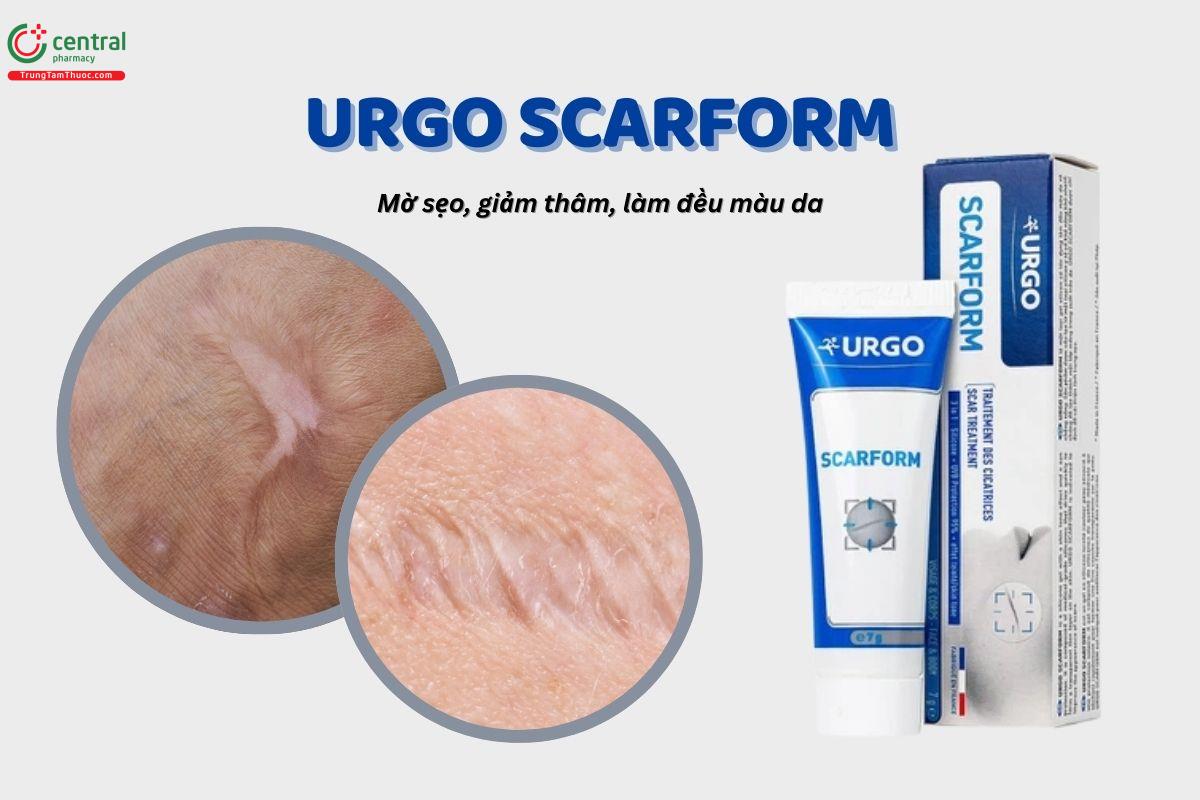 Gel Urgo Scarform 7g giúp làm mờ sẹo, làm mềm, sáng mịn vùng da sẹo