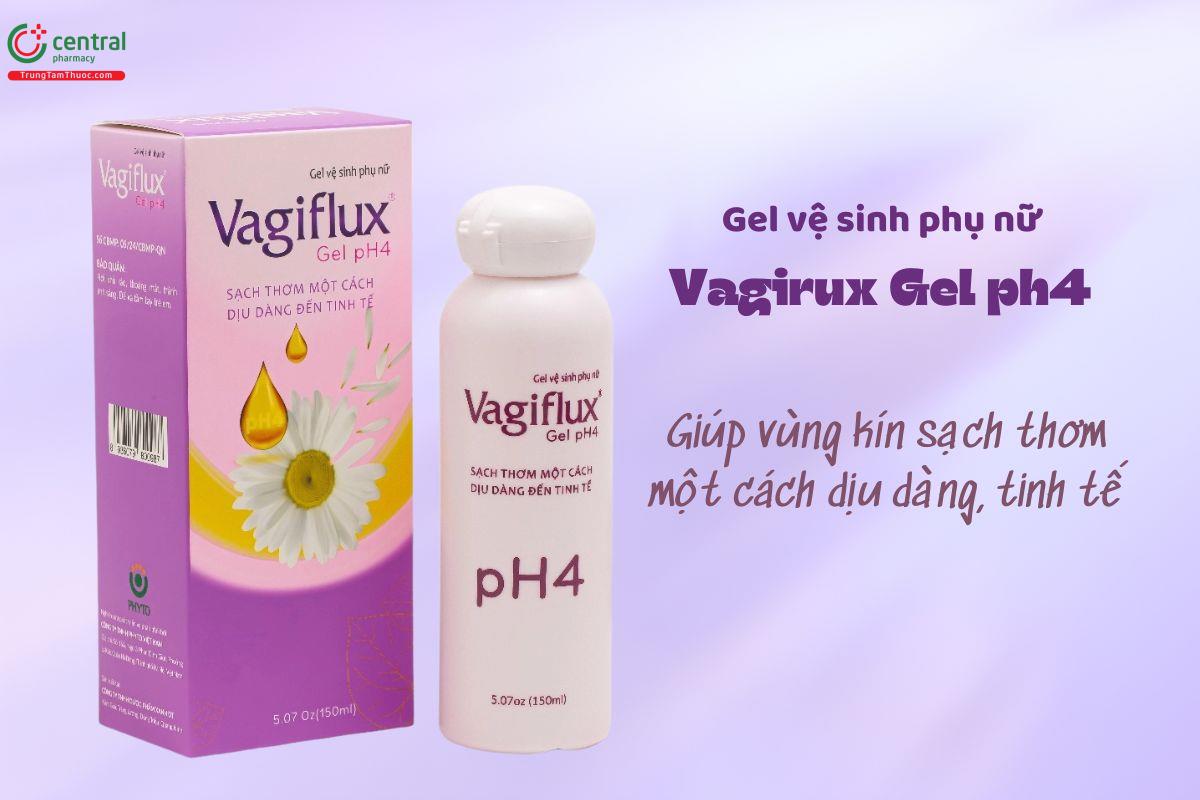 Gel vệ sinh phụ nữ Vagirux Gel pH4 giúp vùng kín sạch thơm