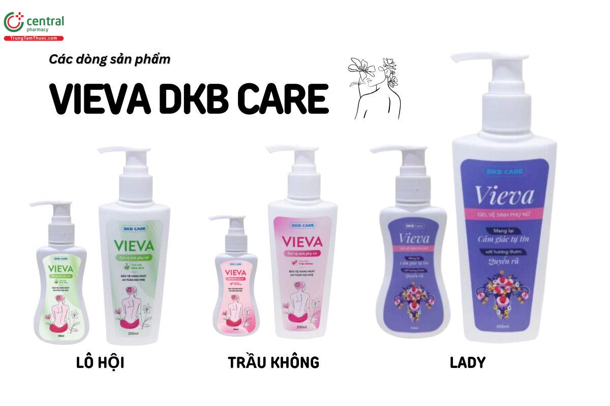 Các dòng sản phẩm Gel vệ sinh phụ nữ Vieva DKB Care Lady 120ml