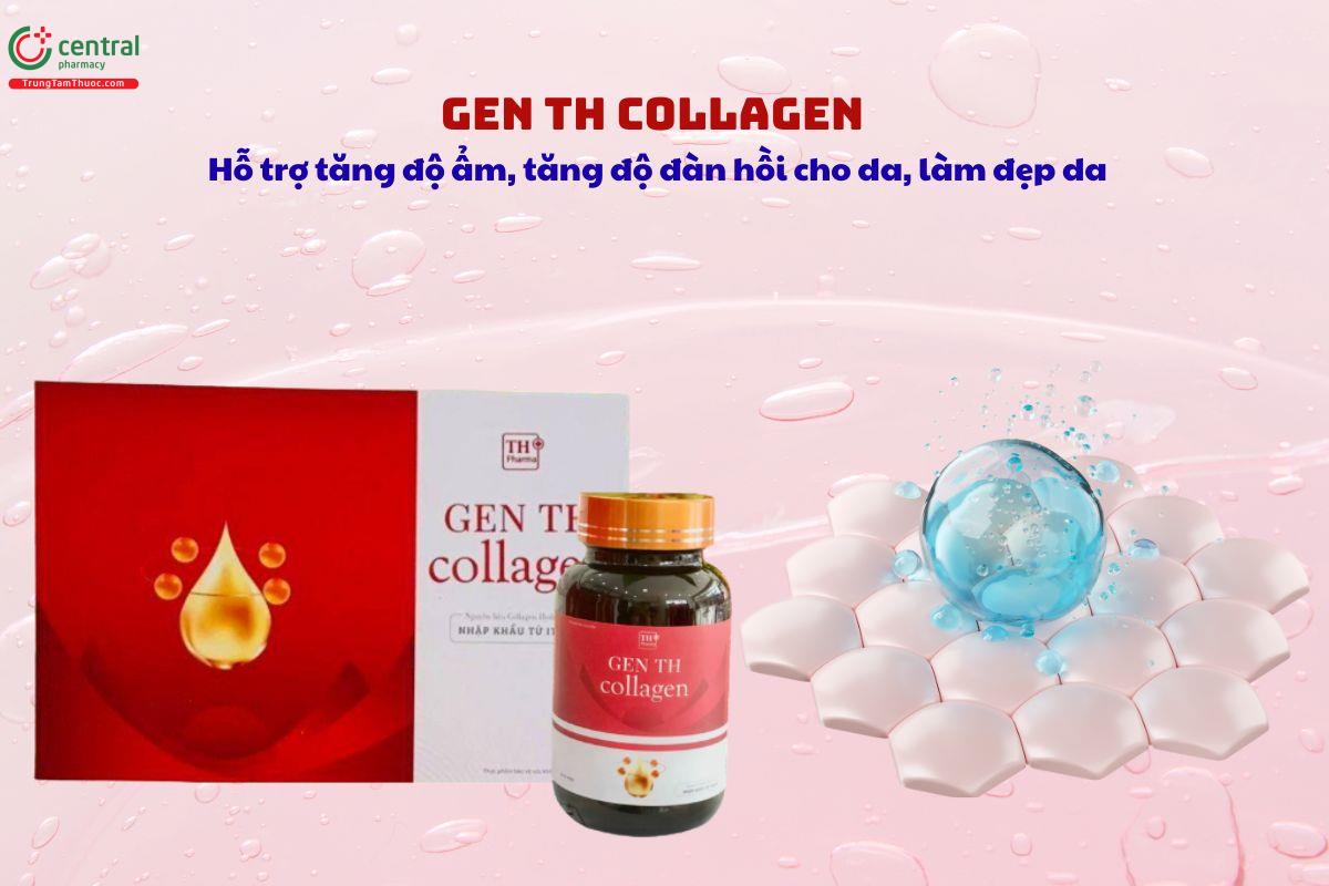 Gen TH Collagen làm đẹp da, giúp giảm khô da, nhăn da, sạm da