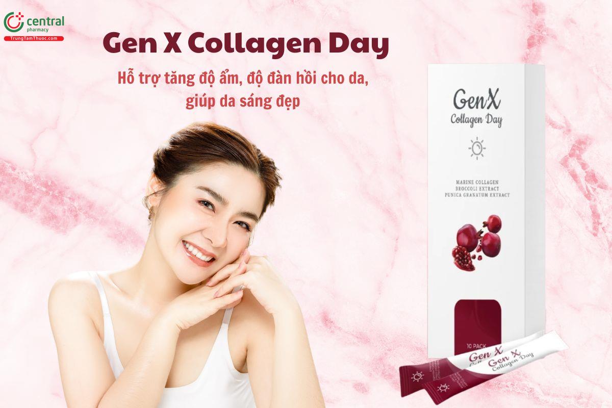 Gen X Collagen Day làm giảm khô da, sạm da, giúp da sáng đẹp