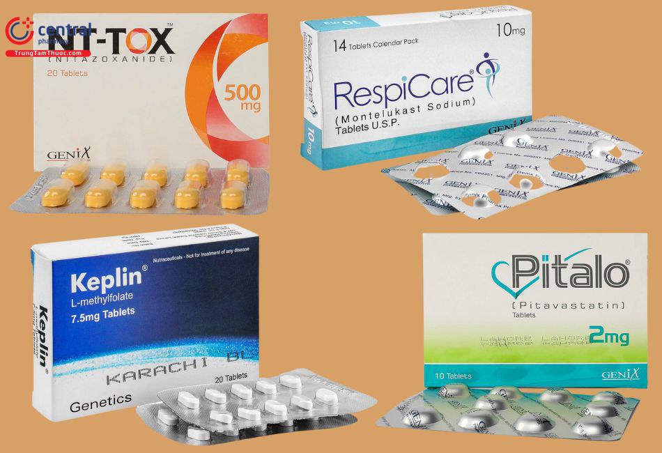 Các sản phẩm tiêu biểu của Genix Pharma
