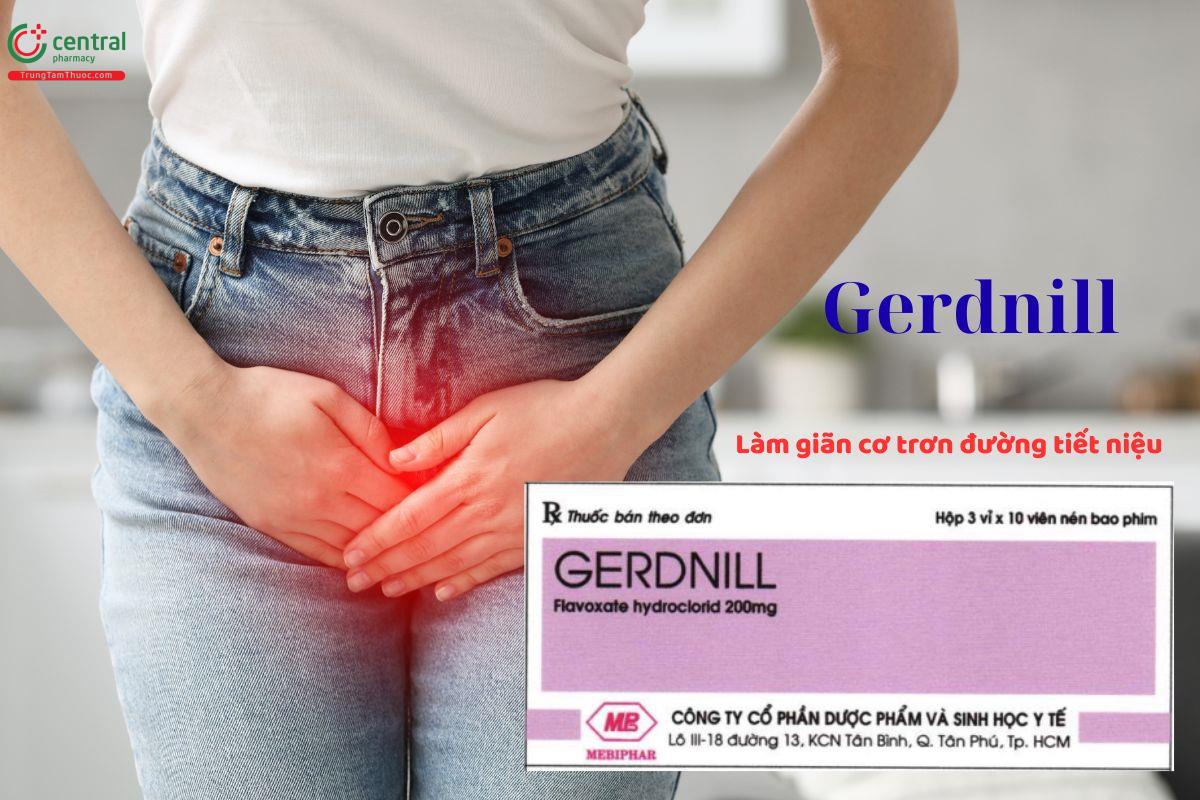 Thuốc Gerdnill 200mg làm giảm tiểu gấp, tiểu đêm, co thắt niệu đạo