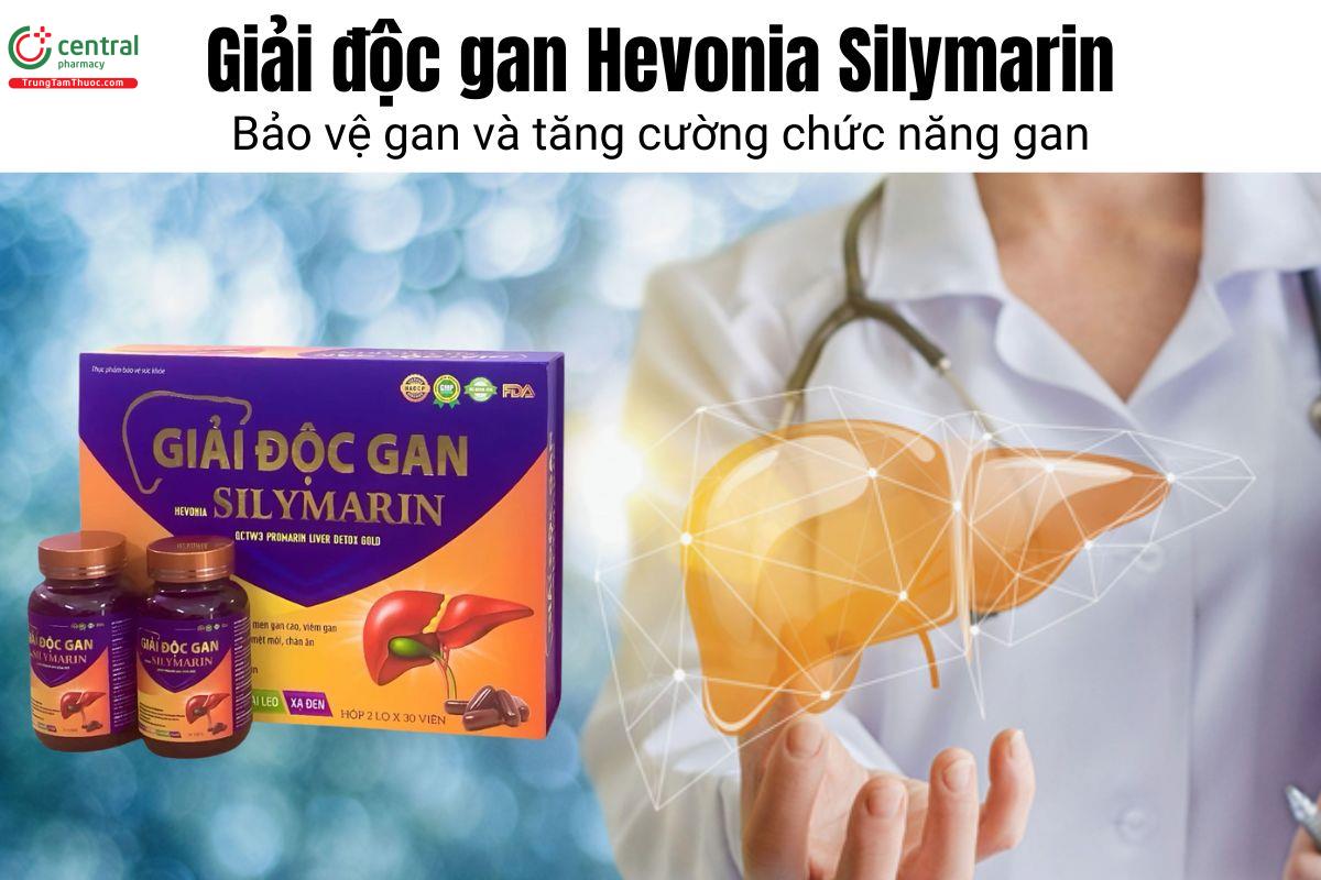 Giải độc gan Hevonia Silymarin Tadaphaco - Bảo vệ gan và tăng cường chức năng gan