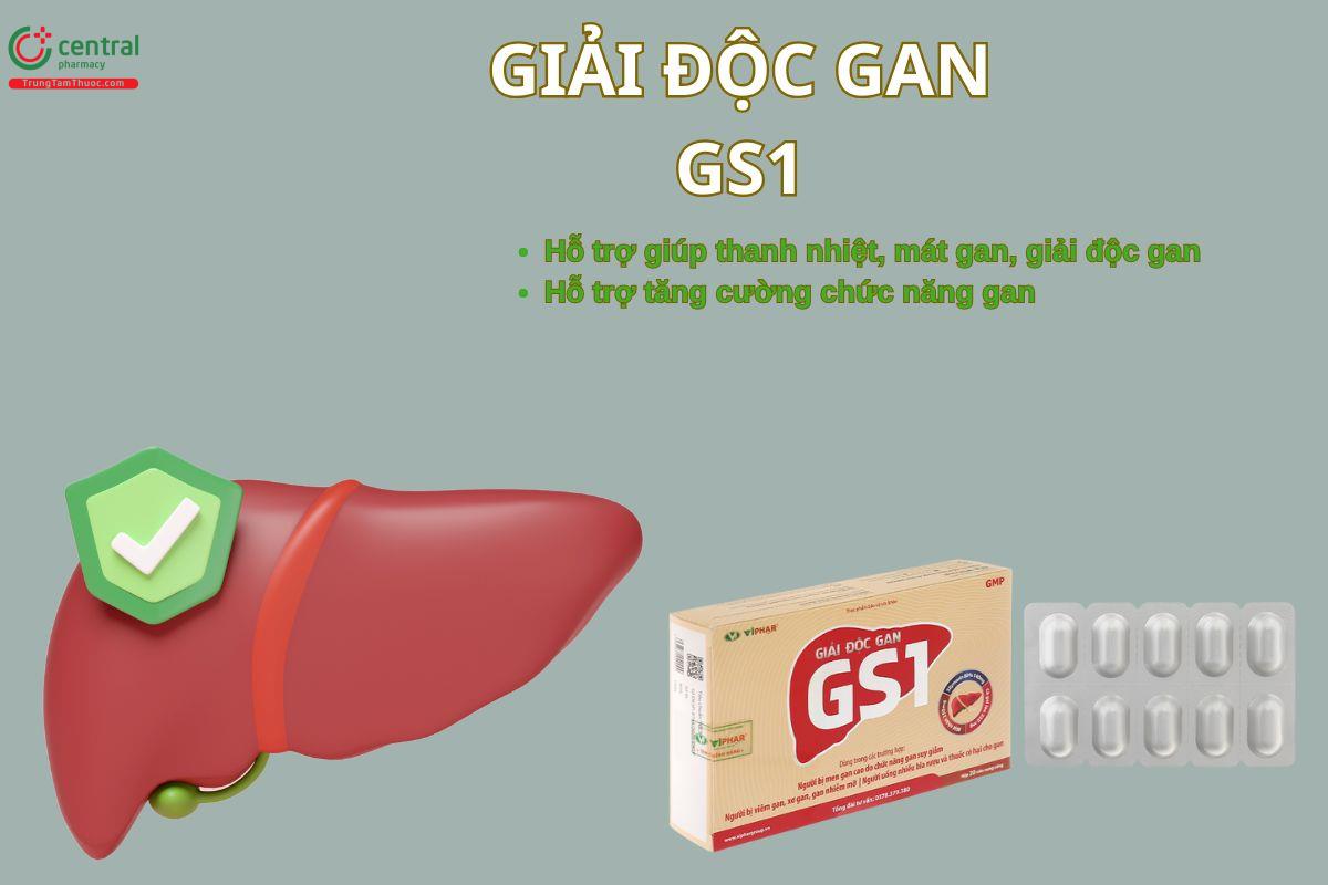 Giải Độc Gan GS1 giúp tăng cường chức gan, mát gan