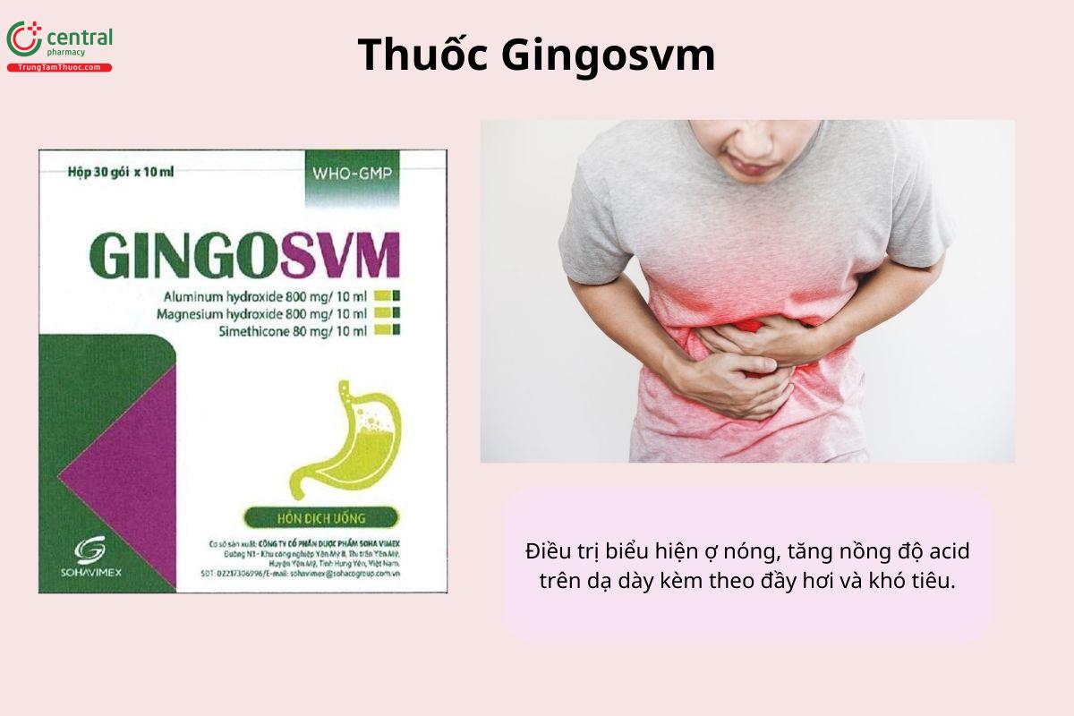 Chỉ định của thuốc Gingosvm